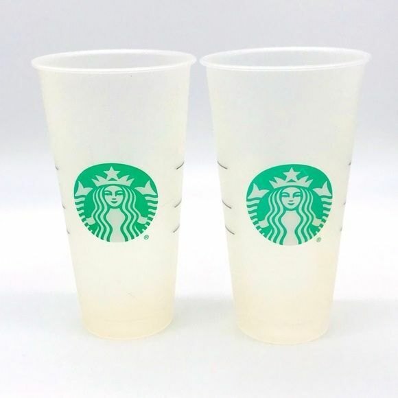 Starbucks Lot of 4 Reusable Plastic Tumbler Cups Dishwasher Safe Collectible - Picture 5 of 13